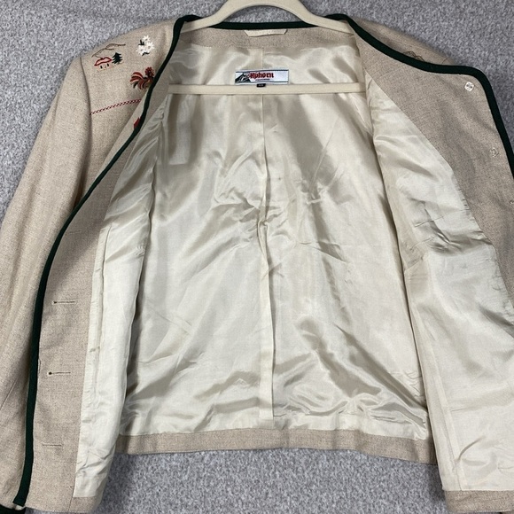 Alphorn Trachtenmode embroidered blazer with country details Oktoberfest L - Picture 5 of 9